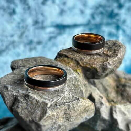 6mm und 8mm breiter Ring für Männer