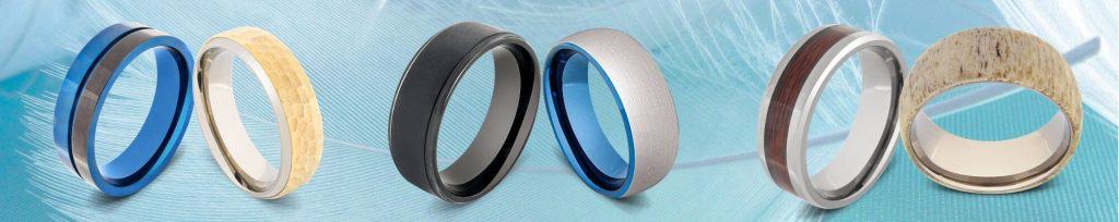 Display mit 6 Titanringen