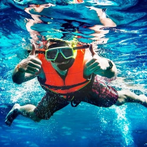 Schwimmen mit Titanring