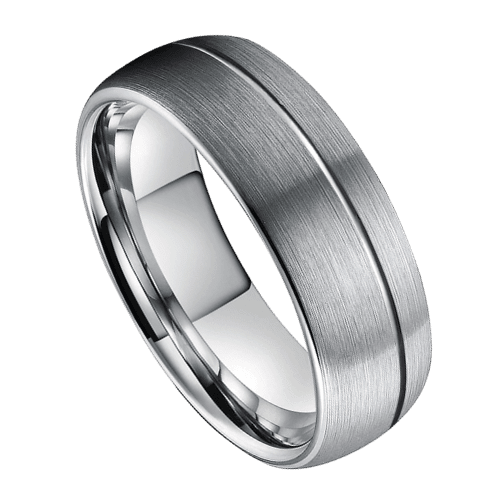 Silberner Herrenring zur Hochzeit, zum Jahrestag, zur Verlobung, in allen Größen