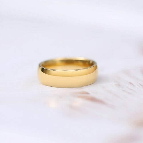 Herren-Ehering aus Titan, 4 mm, 6 mm, moderner Stil, traditionelles Design
