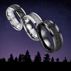 Meteoritenringe für Männer