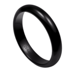 Bergsteiger - Keramikring für Herren - Schwarzer Ring für Ihn 4 mm