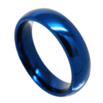 Jay - Wolframring für Herren - Blauer Herrenring 8 mm