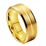 Masteris - Titanring für Herren - Ehe-/Verlobungsring aus Gold, 6 mm oder 8 mm