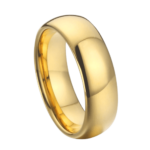 Kaiser - Wolframring für Herren - Goldener Ehe-/Verlobungsring für Herren 6 mm oder 8 mm