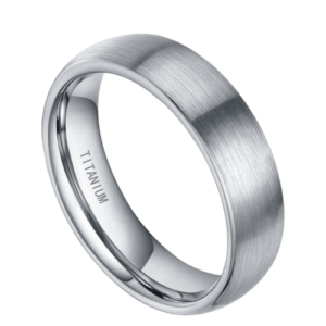 Silberner Ehering für Herren oder Verlobungsring zum Jahrestag. Moderner traditioneller Ring aus poliertem Silber, 6 mm, 8 mm, alle Größen