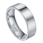Der Hingucker - Wolframring für Herren - Silberner Herrenring 8 mm