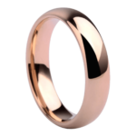 Daprex - Wolframring für Herren - Ehe-/Verlobungsring aus Roségold für Herren, 6 mm