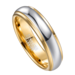 Paradox - Wolframring für Herren - Silber- und Goldring für Männer, 6 mm oder 8 mm