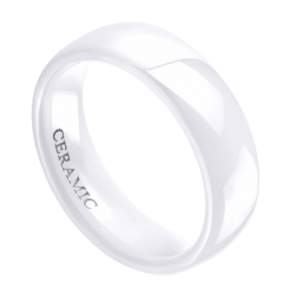 weißer Herrenring im modernen Stil, 6 mm, für Hochzeiten, Jahrestage, Verlobungen oder Verlobungsringe in allen Größen