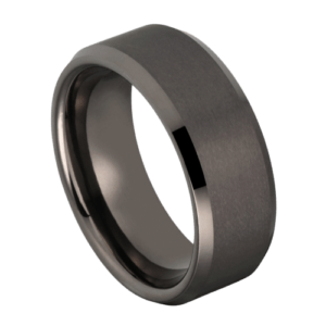 Herrenring aus Wolfram in Rotgussgrau. Perfekt für Hochzeiten